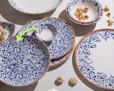 Venecia Navy VALLE Djup Skål 25cm - 1140 cc, IDFine