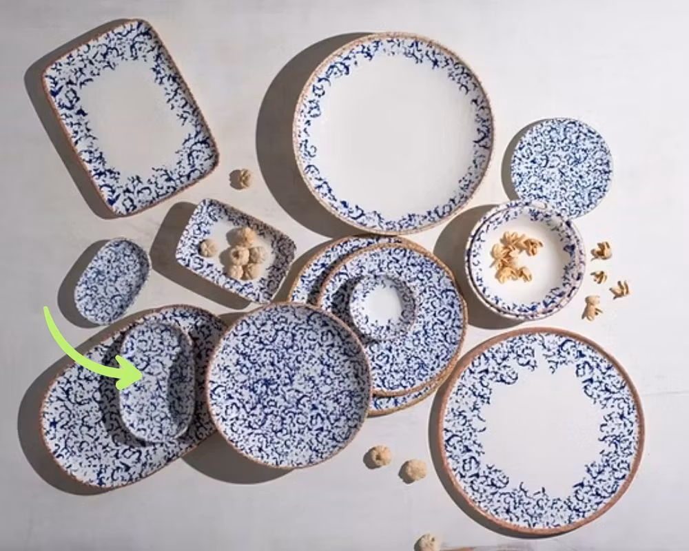 Venecia Navy MAGNUS Oval 14 (14x9cm), IDFine