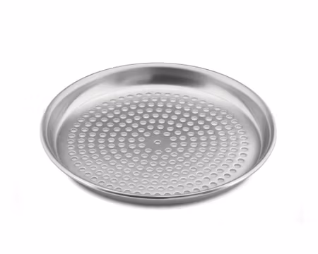 Pizzaform aluminium perforerad, Ø34cm obehandlad