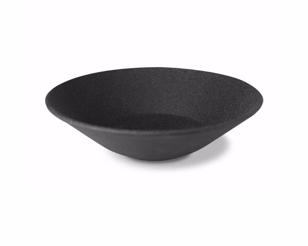 Granit Skål Hel Svart Rå D27 cm