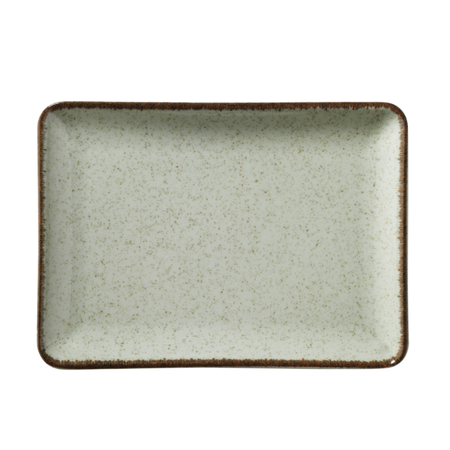 Blocho Pearl Tan Tallrik flat 27X20cm grön