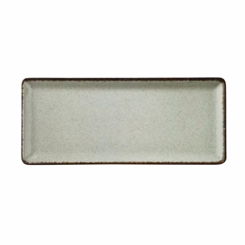 Blocho Pearl Tan Tallrik flat 35X15cm grön