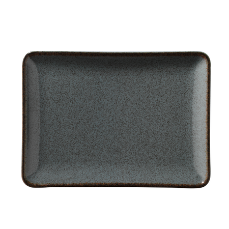 Blocho Pearl Tan Tallrik flat 30X22cm gråblå,