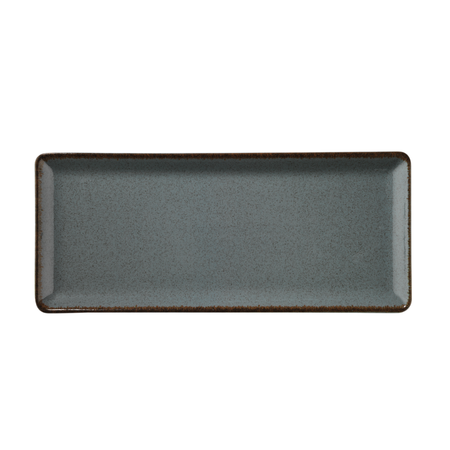 Blocho Pearl Tan Tallrik flat 35X15cm gråblå