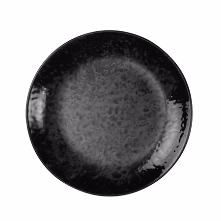 Blocho NANO CREAM Assiette flat rund 19cm svart