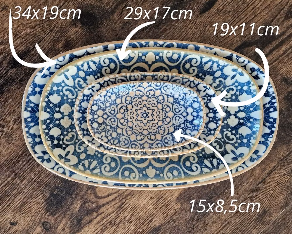 ALHAMBRA Assiett Oval 19x11cm
