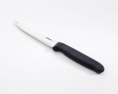Pirge Bar kniv tandad gaffelspets 12 cm svart