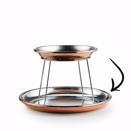 Skaldjursfat i Koppar D36cm