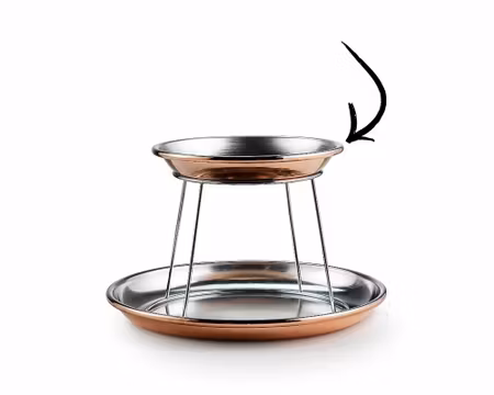 Skaldjursfat i Koppar D24cm