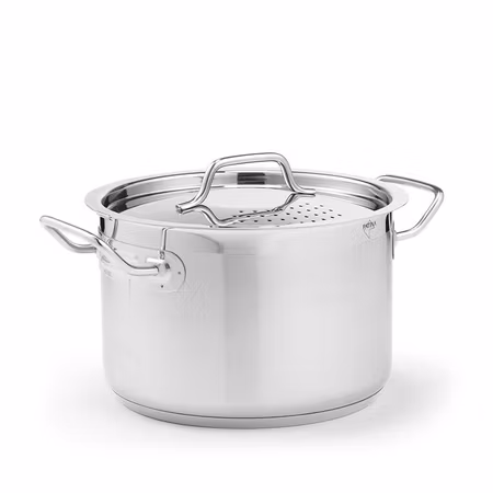 Pasta kittel 5L rostfritt med låsbart perforerad lock