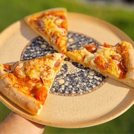 MESOPOTAMIA Tallrik Gourmet/Pizza flat D32 cm,Beige