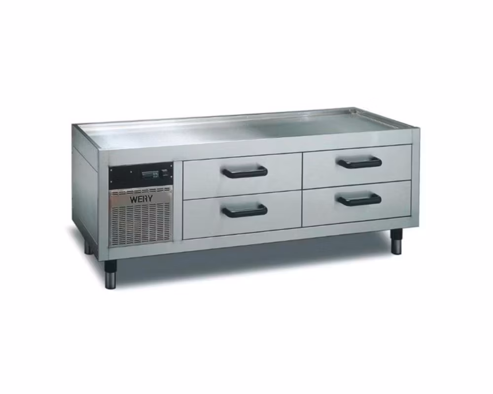 Grillkylbänk MKE 16/4, 4xGN1/1, 1600x535x630 mm, WERY