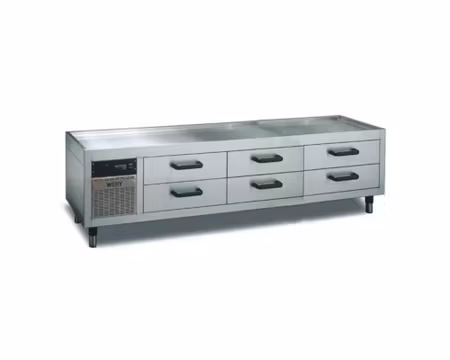 Grillkylbänk MKE 22/6, 6xGN1/1, 2200x535x630 mm, WERY