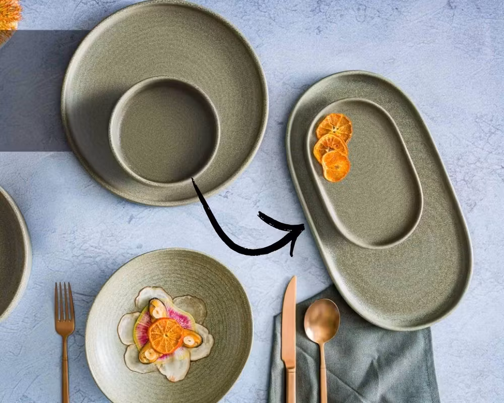 Adelfa Tallrik Oval D33 cm