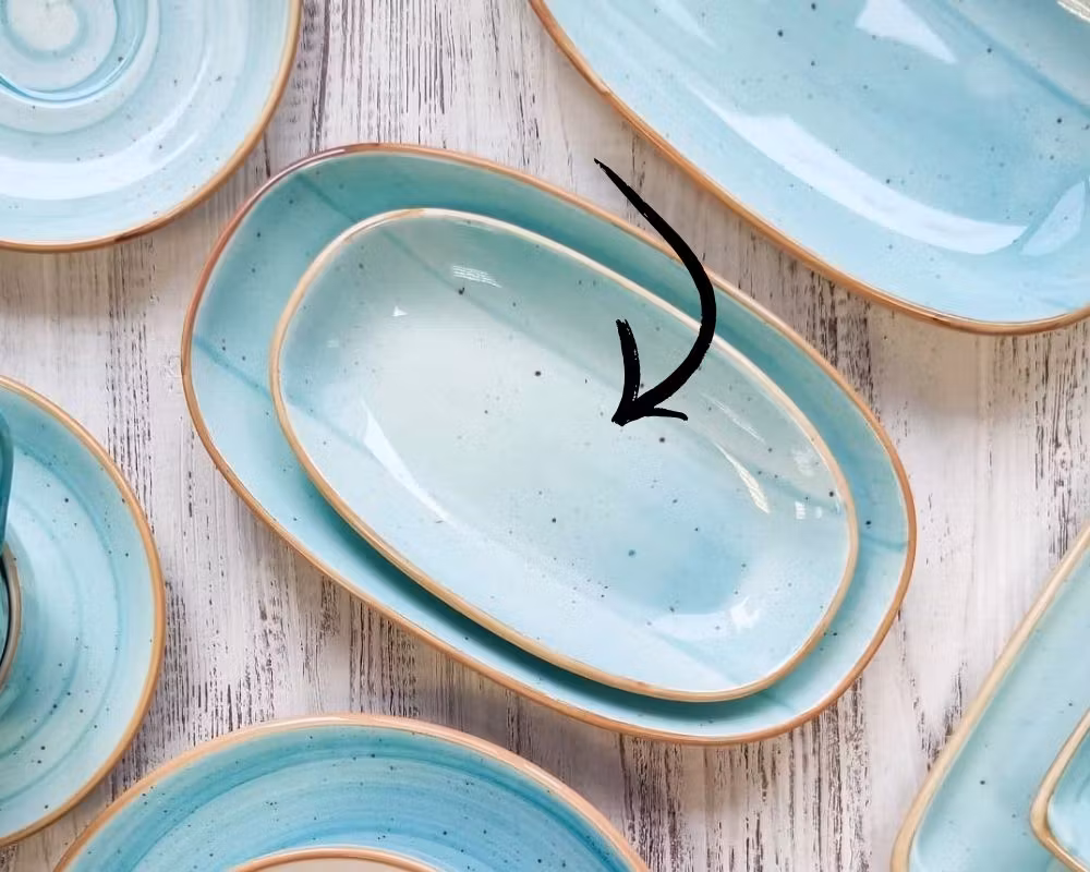 AQUA Assiett Oval 19x11cm