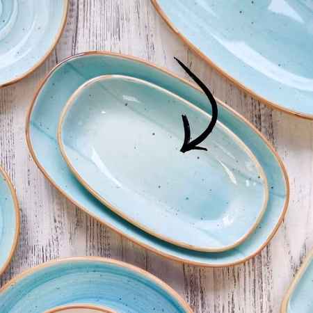 AQUA Assiett Oval 19x11cm