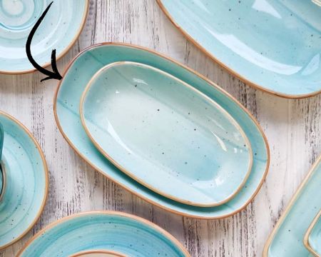 AQUA Tallrik Oval 24x14cm