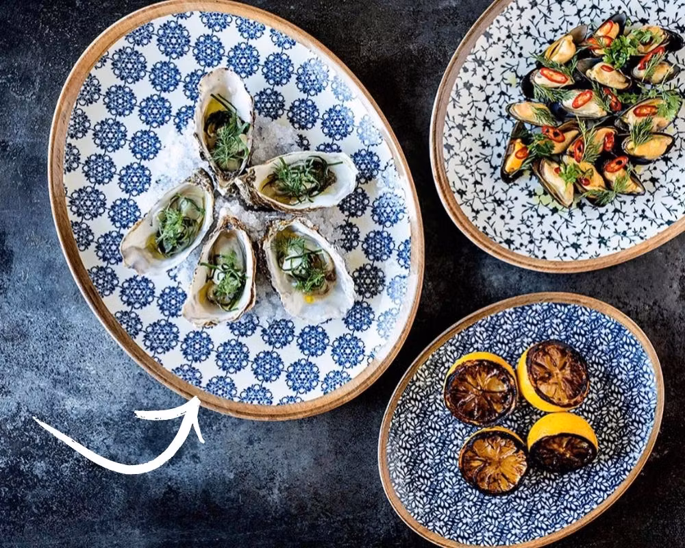 CALIF Lotus Tallrik oval 25x19cm