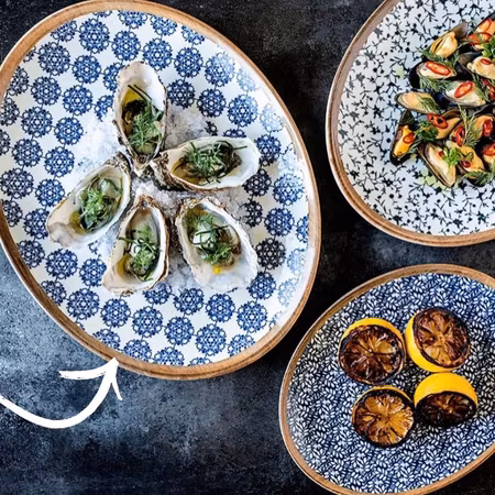 CALIF Lotus Tallrik oval 25x19cm