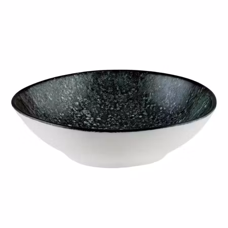 COSMOS BLACK skål, Kantig D18cm