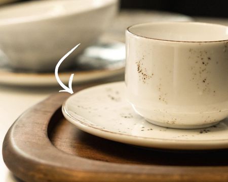 GRAIN Kaffe/Tefat till stapelbara koppar, D16cm
