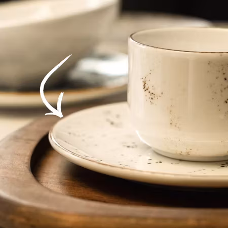 GRAIN Kaffe/Tefat till stapelbara koppar, D16cm