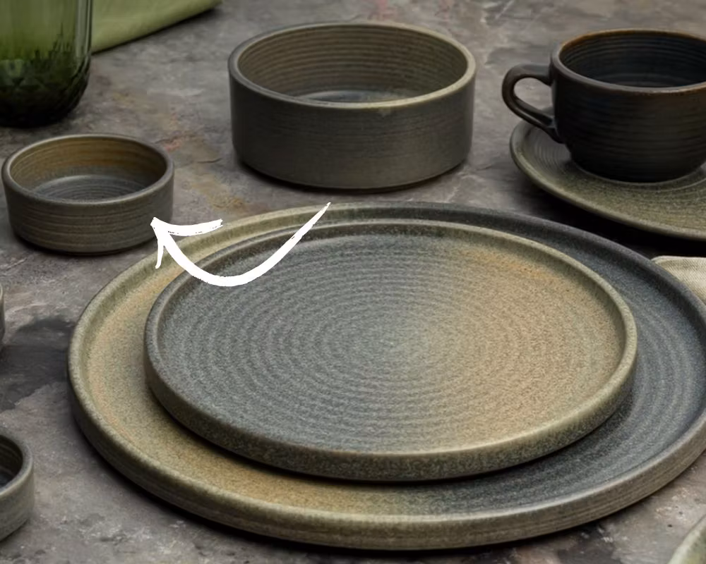 Hornfels Dipp Skål D8cm. 7cl