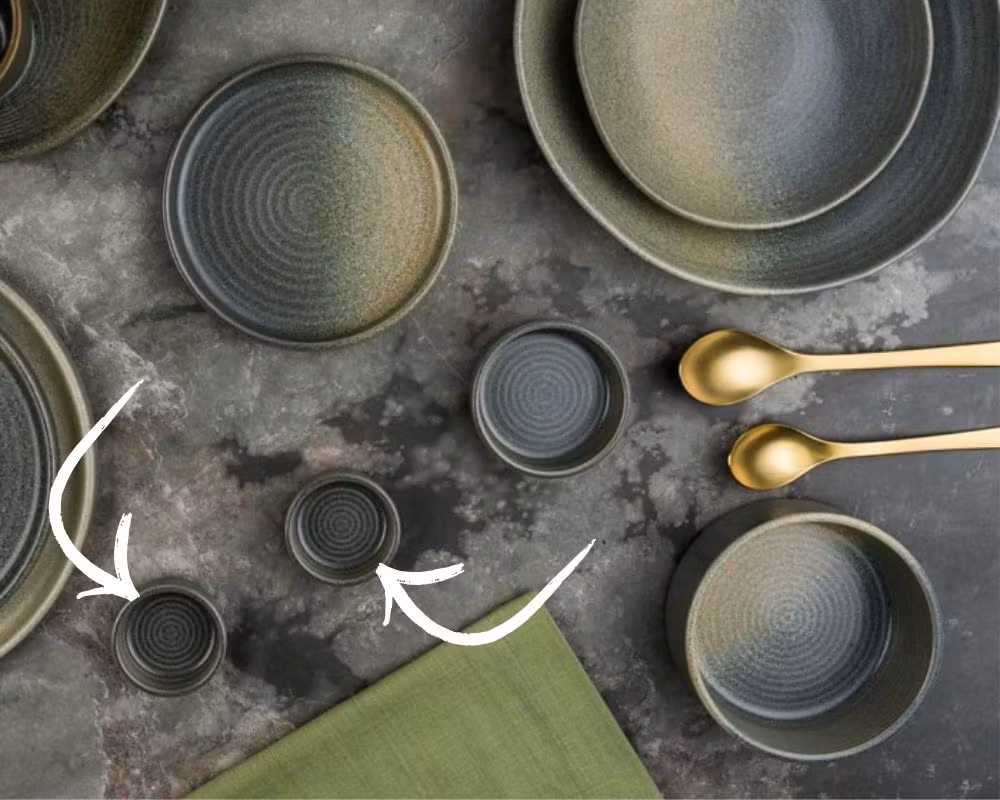 Hornfels Dipp Skål D6cm. 3,5cl