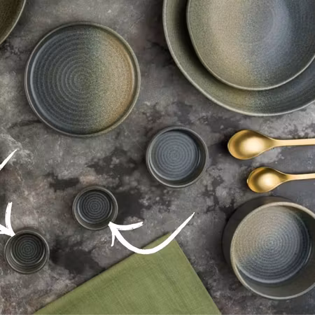 Hornfels Dipp Skål D6cm. 3,5cl