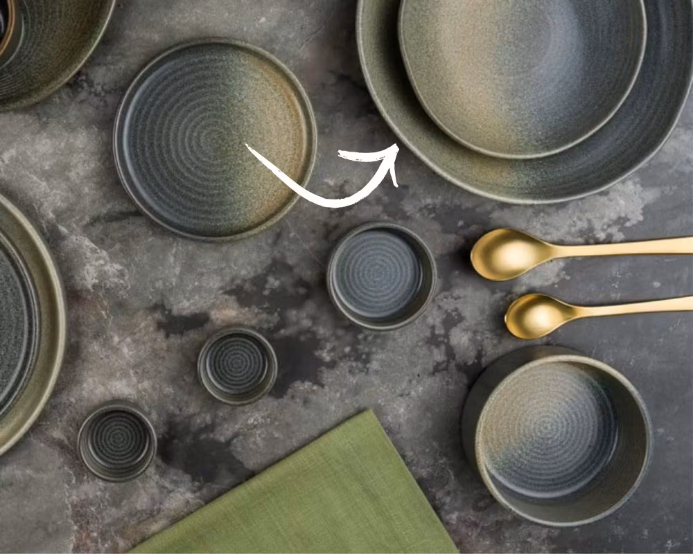 Hornfels Tallrik djup D26cm