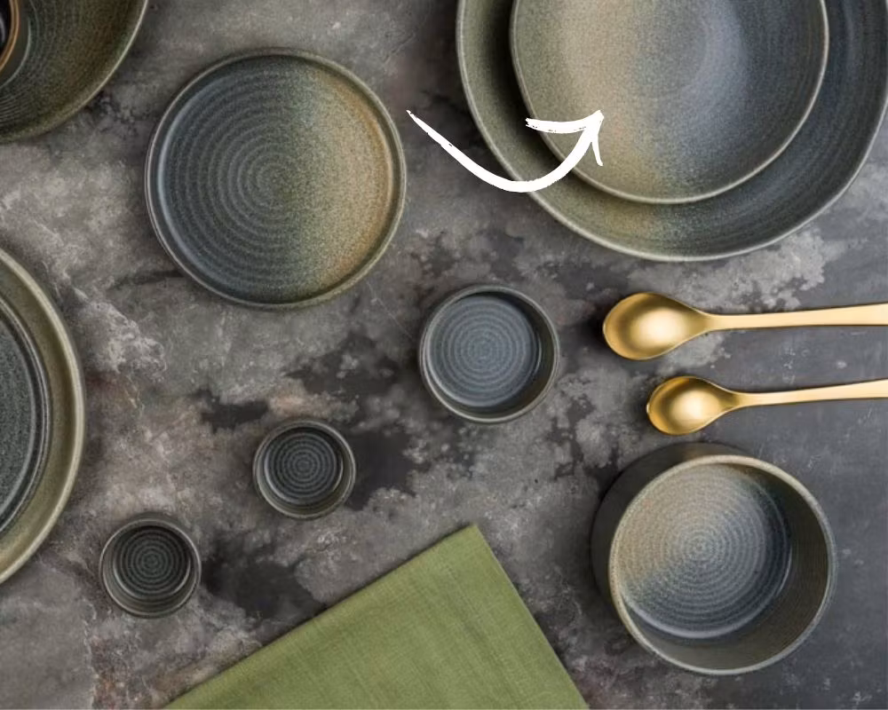 Hornfels Tallrik djup D19cm