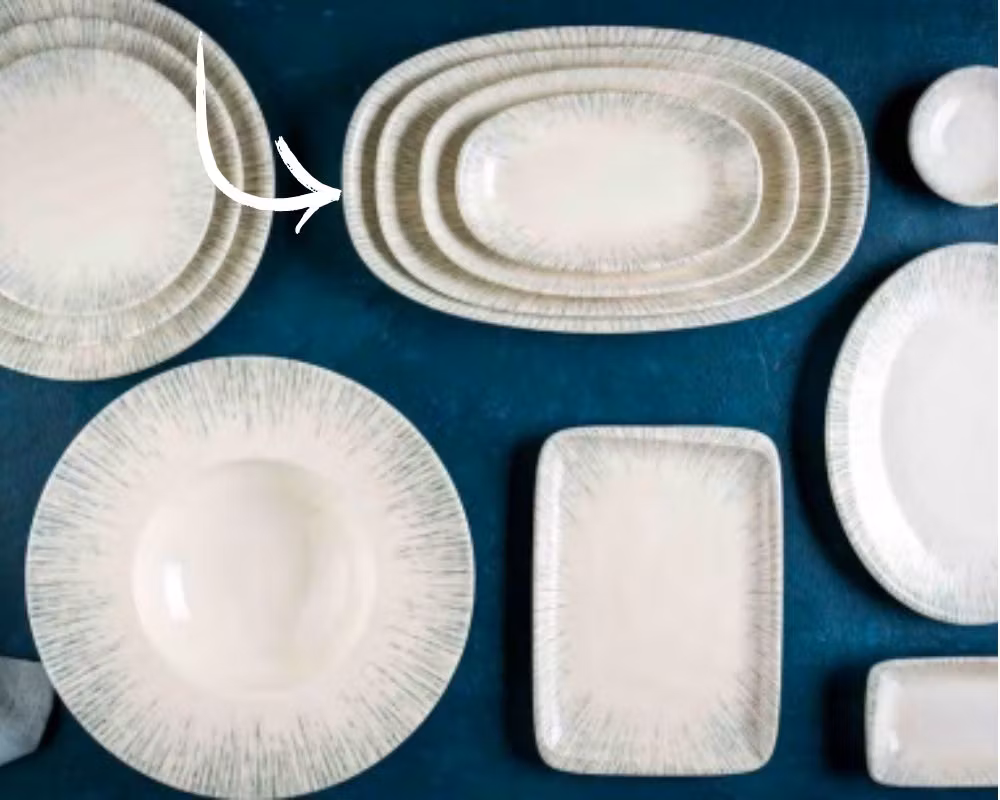 IRIS Tallrik oval 34x19cm