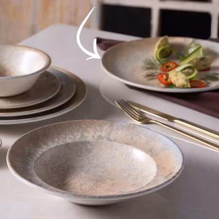 LUZ Tallrik Gourmet flat D27cm