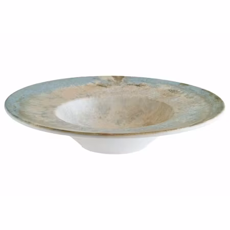 LUZ Tallrik djup med brett bräm, D28cm