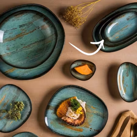 MADERA Assiett Oval 19x11cm