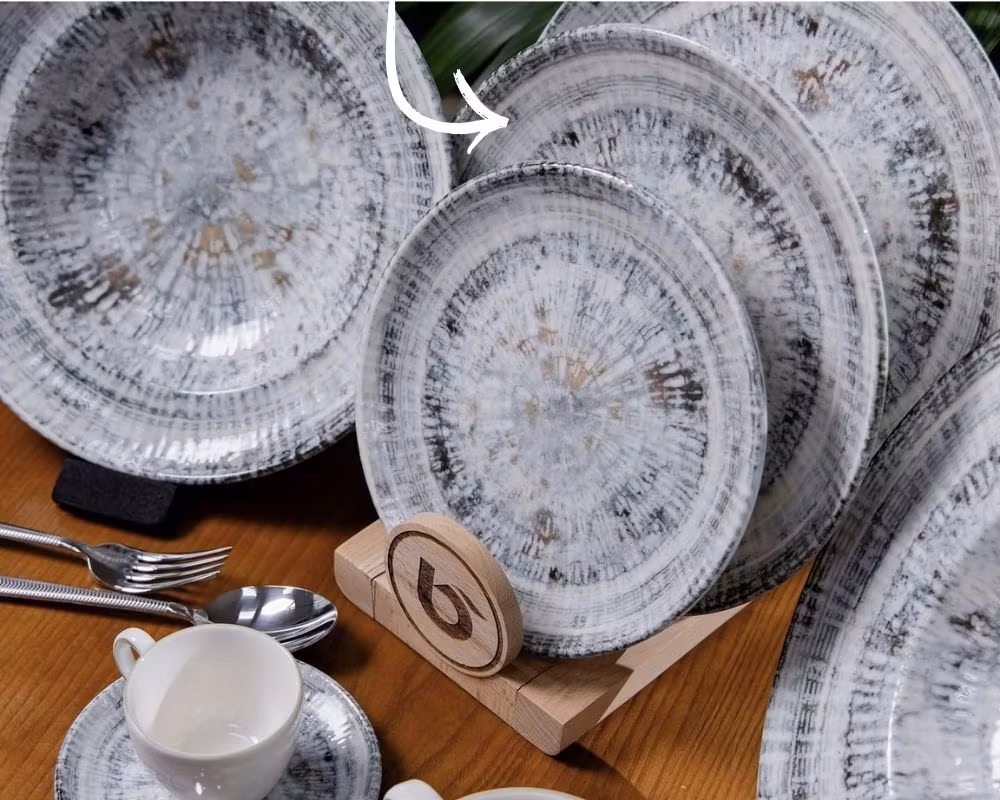 ODETTE OLIV Tallrik Gourmet flat D25cm