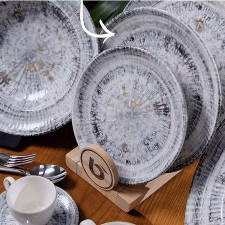 ODETTE OLIV Tallrik Gourmet flat D25cm