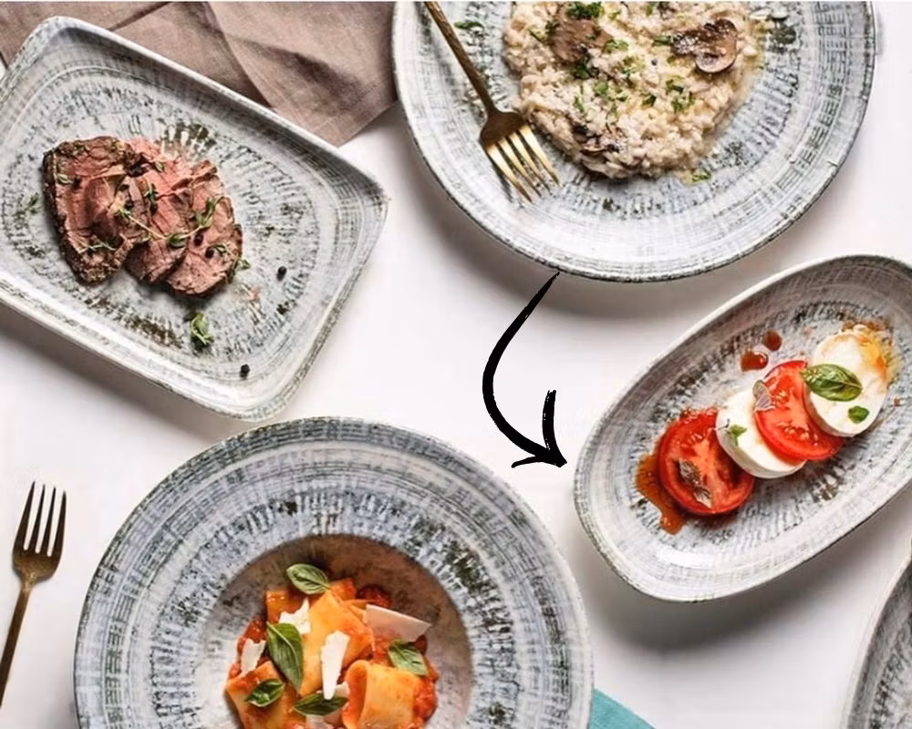 ODETTE Oliv Tallrik Oval 24x14cm