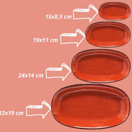 PASSION Assiett Oval 19x11cm
