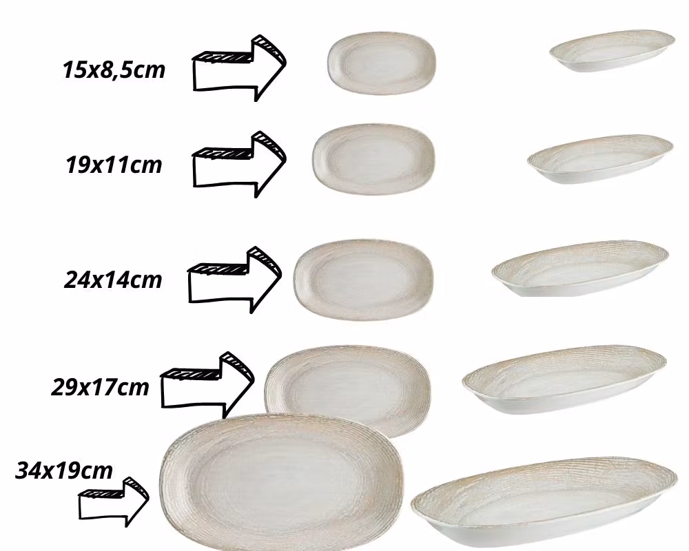 PATERA Oval Assiett 15x8,5XH:2cm