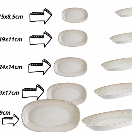 PATERA Oval Assiett 15x8,5XH:2cm