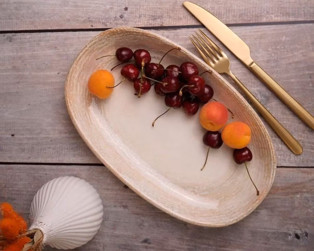 PATERA Assiett Oval 19x11xH:3cm