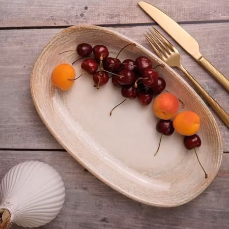 PATERA Assiett Oval 19x11xH:3cm