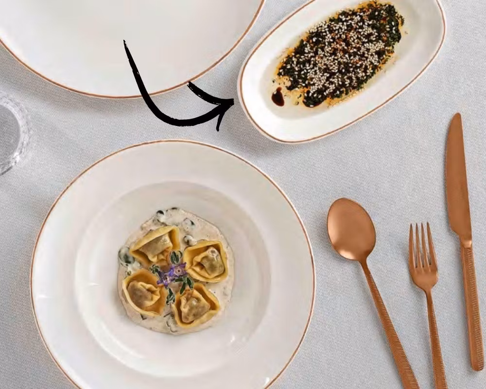 RETRO Oval Assiett 19x11 cm