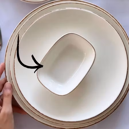 RETRO Rekt.Skål 14x10cm