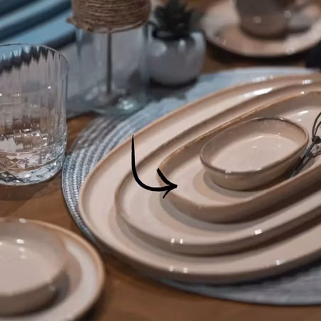 SAND fat Oval D21x10cm