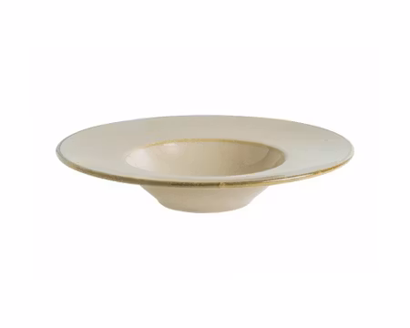 SAND Tallrik djup med brett bräm, D28cm