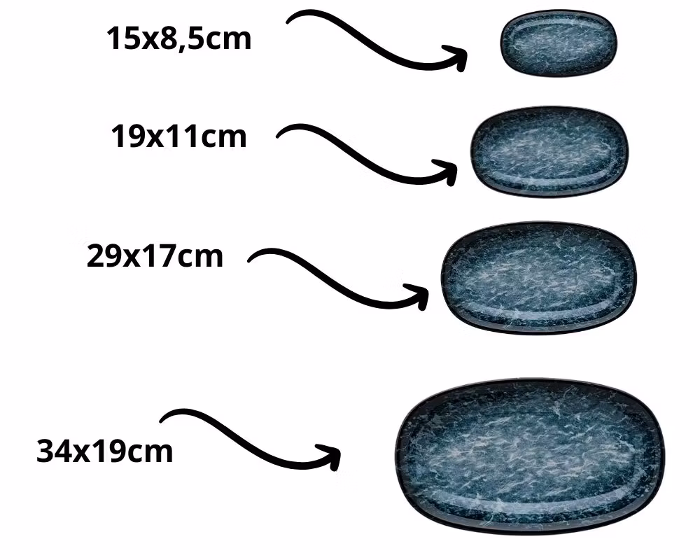 SEPIA Tallrik oval 34x19cm