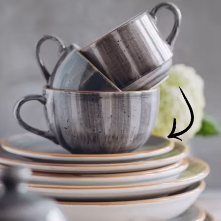 SPACE Kaffe/Tefat till stapelbara koppar, D16cm