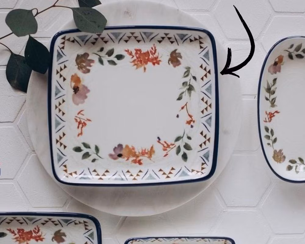 SPRING Rekt Assiett 15x14cm